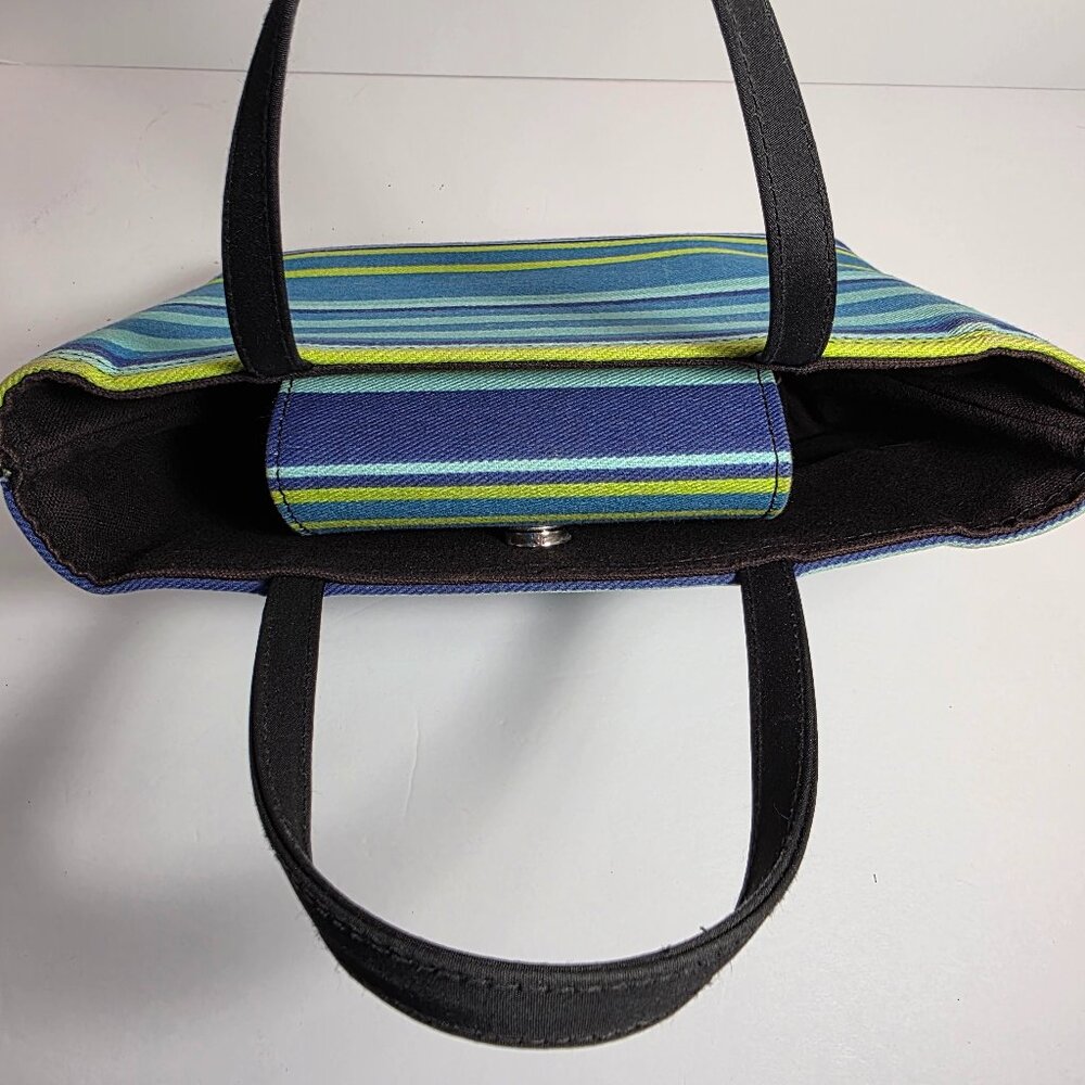 Kate Spade New York Striped Canvas Tote w/ Dust Bag - Small/Medium Size - Picture 5 of 9